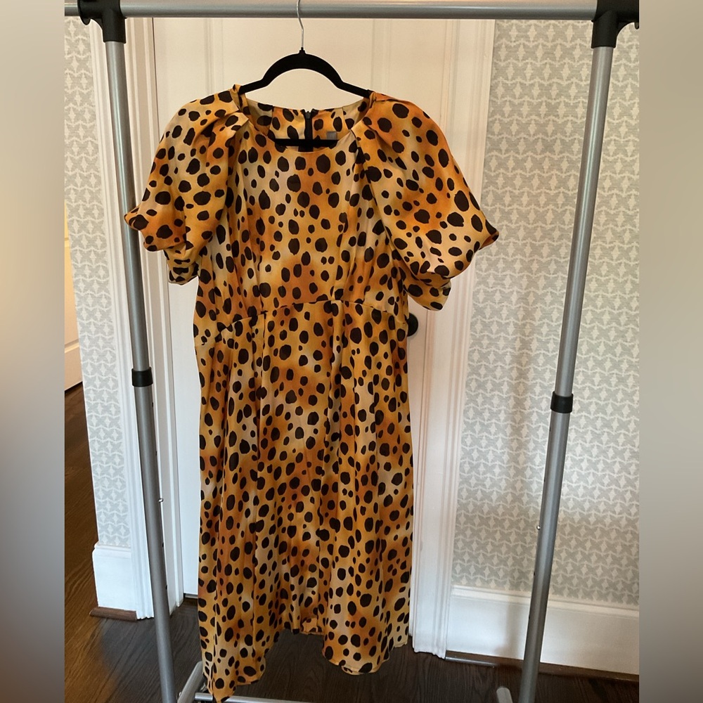 Raquel Allegra Silk Cheetah Midi